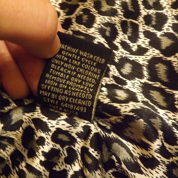 90s Y2k vest cropped leopard mini suit vest 2000s vintage cute whimsygoth layer - Picture 7 of 8